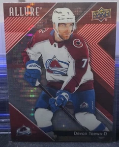 24-25 Allure Devon Toews Red Rainbow Variant 🚨🚨🚨 Colorado Avalanche  - Picture 1 of 2