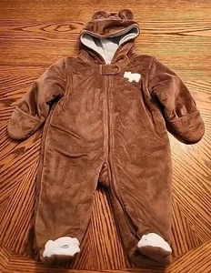 TRAJE DE INVIERNO CARTERS JUST ONE YOU BROWN BEAR.   TALLA 6 MESES - Imagen 1 de 10