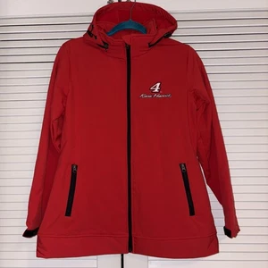 Vintage Red Racing Jacket Kevin Harvick #4 Stewart-Haas Soft-Shell Hooded - Picture 1 of 11