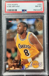 1996-97 NBA Hoops Kobe Bryant #281 PSA 8 NM-MT Los Angeles Lakers HOF - Picture 1 of 2