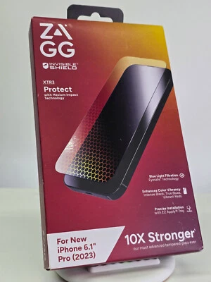 ZAGG InvisibleShield XTR3 Screen Protector Protect For Apple iPhone 15 Pro - New - Image 1 of 3