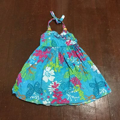 LITTLE GIRL'S JENNY & ME FLORAL SUMMER DRESS - ( SIZE 4T ) MULTI COLOR - Image 1 of 4