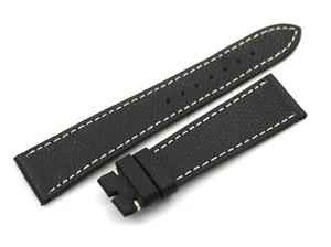 Accessori Orologi Cinturino Classico Vera Pelle Nero Prodotto Artigianale - Picture 1 of 4