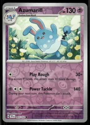 SV05: Temporal Forces #065/162 Azumarill - Image 1 of 2