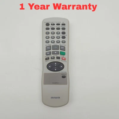 Aiwa RC-BVR12 Remote Control for HV-FX5200U HV-FX6200U HV-FX7200U VCR - Image 1 of 4