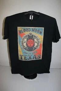 BLOOD MOON- TEXAS- JAN 20, 2019 T-Shirt, Large, Black - Picture 1 of 5