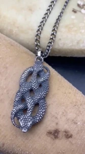 rattlesnake pendant Sterling Silver. - Picture 1 of 2
