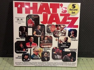 NEW - SEALED - THAT'S JAZZ 5 RECORD SET MILES DAVIS BAISE GETZ ARMSTONG VINYL - Imagen 1 de 2