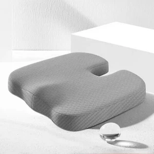 Memory Foam Seat Cushion,Non-Slip Coccyx Tailbone, Sciatica Pain Relief Pillow - Picture 1 of 9