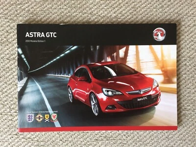 2012 VAUXHALL ASTRA GTC CAR RANGE BROCHURE EDITION 1 - Image 1 of 4