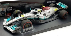 Minichamps 1/18 Scale 110 220044 Mercedes F1 W13 E Spanish GP 2022 Hamilton #44 - Picture 1 of 5