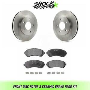 Front Disc Rotor & Ceramic Brake Pads for 2002-2007 Buick Rendezvous