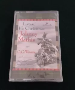 Listen! It's Christmas Johnny Mathis & CeCe Winans (Cassette 1999) Hallmark - Picture 1 of 3