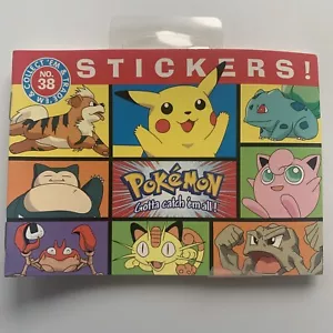 2000 American Greetings Pokémon Nintendo Pegatinas Libro #38 nuevo vintage juego freak - Imagen 1 de 11