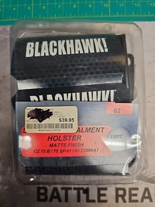 1x BLACKHAWK CQC SERPA Holster CZ75 75B CZ 75 SP01 85 Combat LEFL HAND NEW NOS - Picture 1 of 7