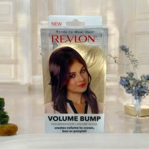 NIB Revlon Volume Bump Hair Bun Blond Hair Attachment Synthetic Hair Ponytail - Imagen 1 de 4