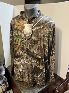 HABIT Buck Hill Base Layer Mock RealTree Edge XXL Polyester Spandex - NWT - Picture 1 of 15