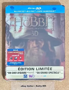 THE HOBBIT AN UNEXPECTED JOURNEY (IMPORT) LENTICULAR 3D + BLU RAY STEELBOOK NEW - Picture 1 of 7