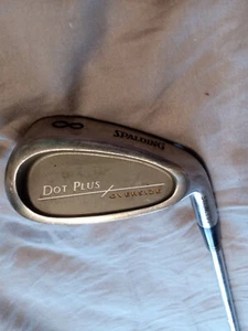 Spalding 8 Iron Dot Plus Oversize Single RH Regular Stainless Nice Grip Golf Clu - Picture 1 of 7