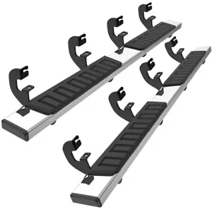 For 2019-2025 Silverado/Sierra Crew Cab 6inch Running Board Nerf Bars Side Steps - Picture 1 of 12