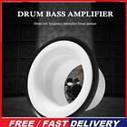 Drum Bottom Microphone Loudspeaker Bass Voice Amplifier Percussion (White)