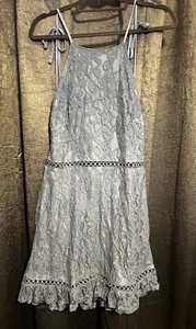 Light Blue Lace Dress Size 14 - Picture 1 of 3