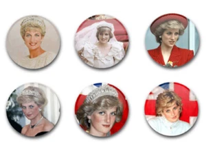 25 MM / 1" KNOPFABZEICHEN X6 LADY DIANA - Bild 1 von 1