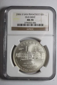 2006 S San Francisco Old Mint Silver Dollar NGC MS70 #006 - Picture 1 of 2