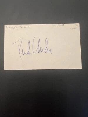 Rich Chiles Signed Index Card 3x5 Houston Astros Mets Twins  - Image 1 of 2