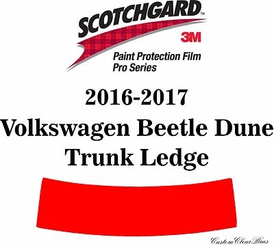 3M Scotchgard Paint Protection Film Pro Series 2016 2017 Volkswagen Beetle Dune - Image 1 of 3