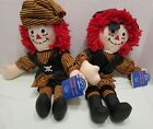 NEW 2002 Raggedy ANN & ANDY Halloween Pirate Costume Doll 15" Applause Hasbro 