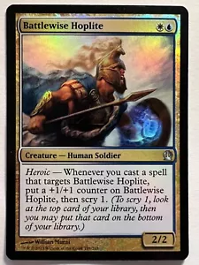 Battlewise Hoplite - FOIL - MTG Theros - NM Uncommon Creature Human Soldier - Picture 1 of 2