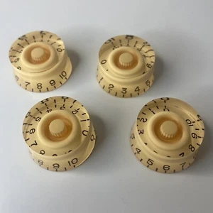 Gibson Style Guitar Cream Speed Knobs Volume and Tone Control Lot of 4 - Picture 1 of 4