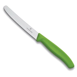 Victorinox Serrated Edge Steak Tomato Sausage Knife Classic 11cm Green - Picture 1 of 1