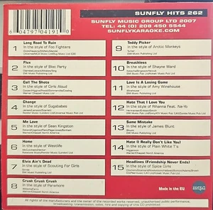 SF262      SUNFLY KARAOKE CDG VERY RARE, NOT SOLD IN THE USA  LOT UK - Picture 1 of 1