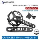 Crankset 104Bcd 170/175Mm Round Hole Crank Arms For Bicycle 32-40T Chainrings
