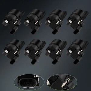 Set of 8 Round Ignition Coils for Cadillac CTS GMC Envoy Chevy Silverado UF414 - Picture 1 of 12