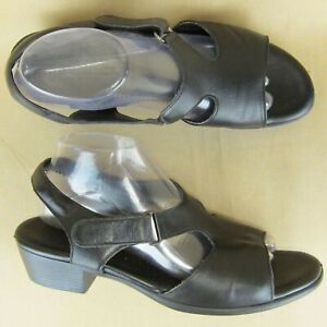 SAS Tripad Comfort Sandal Block Heel 2" Open Toe Slingback US 10.5 Women Leather