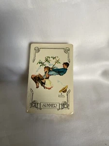 Vintage Factory Sealed NORMAN ROCKWELL Playing Cards Summer - Picture 1 of 3