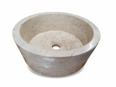 Natural Stone Sink Marble Stone Bowl Countertop Sink Wash Basin Bathroom - Image 1 of 4