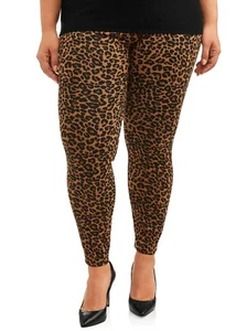 BNWTS Terra & Sky Animal Print Plus Size JEANs Jegging 4X CHEETAH - Picture 1 of 3