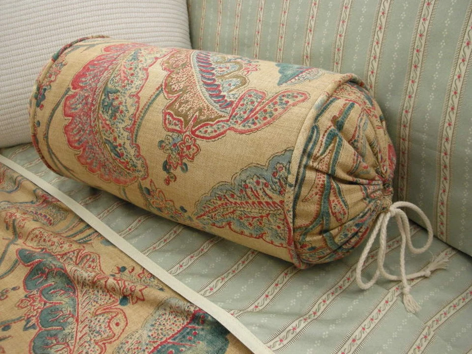 NUEVO Rollo de almohada con estampado de hojas de palma Ralph Lauren Coco personalizado Foto 1 de 1