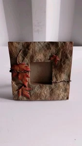Vintage 1996 UDC Picture Photo Frame Falling Leaves Autum Leaf - Picture 1 of 2