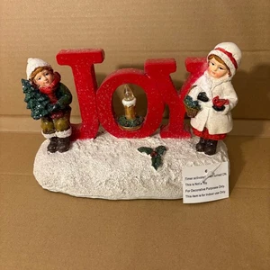 Figura iluminada Christmas JOY con escena nevada para niños NECESITA pilas - Imagen 1 de 10