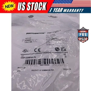 New AB 42EF-D2MPAK-F4 PhotoSwitch Rightsight Diffuse Sensor AB US Free Tax - Picture 1 of 11