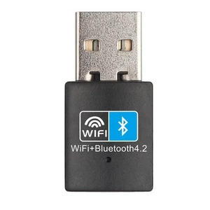 1X(USB-WLAN-Bluetooth-Kompatibler Adapter V4.2 Drahtlose Netzwerkkarte WLAN7034 - Bild 1 von 6