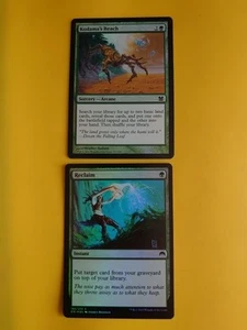 Green Foil x2 Reclaim - Origins & Kodoma's Reach Magic the Gathering 2 Karten. - Bild 1 von 3
