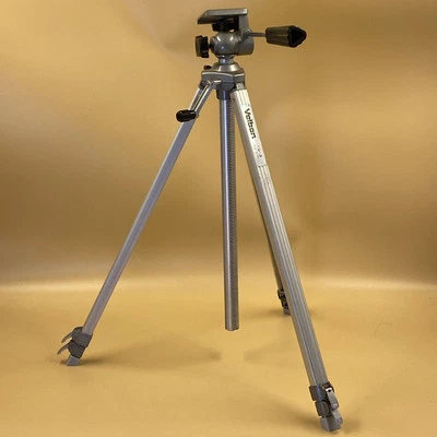 Velbon TG-3 Camera Metal Tripod/ Made in USA  Pan Head / 1 3d Printed Foot Pad / - Image 1 of 4