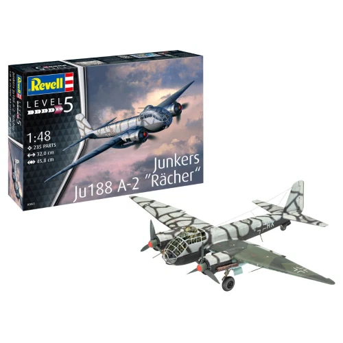 JUNKERS JU188 A-2 RACHER KIT 1:48 Revell Kit Aerei Modellino Nuovo - Immagine 1 di 1