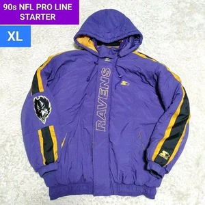 Vintage 90s Baltimore Ravens NFL Starter Pullover Jacket Purple Mens Size XL - Picture 1 of 10